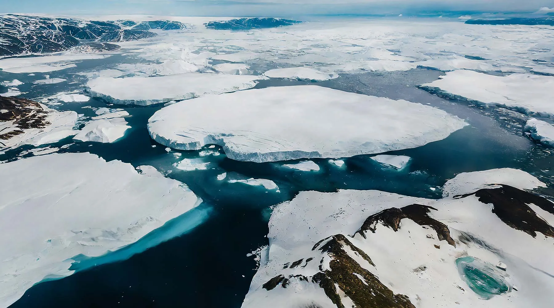 Floating icebergs
